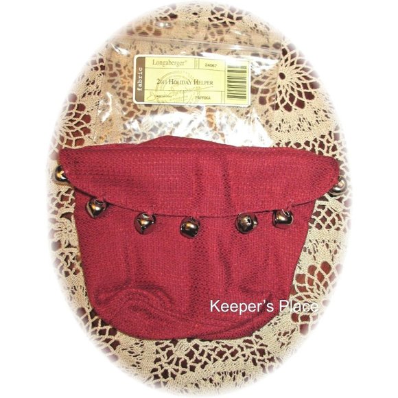 Longaberger 2011 Holiday Helper Jingle Bells Liner - Picture 3 of 3
